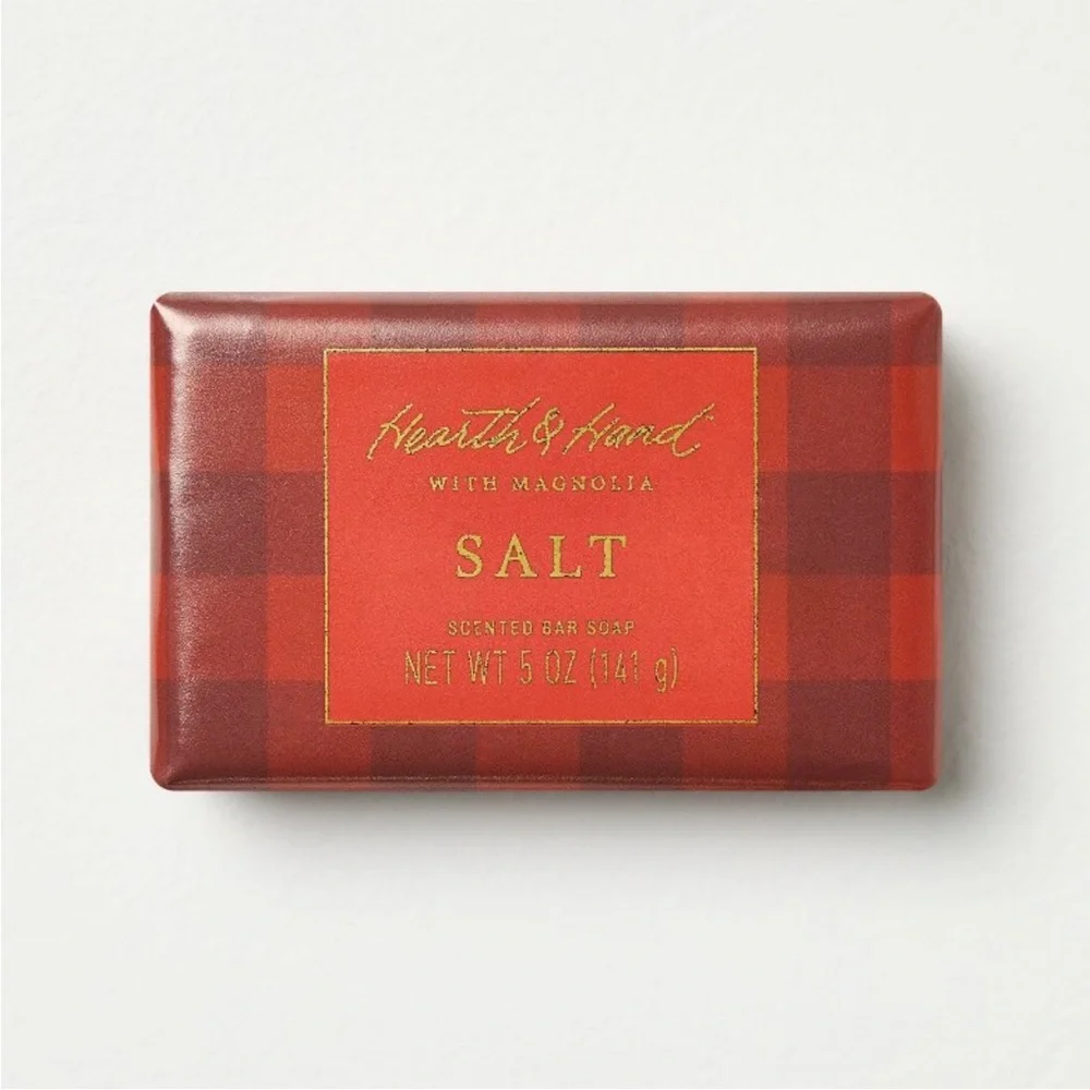 Salt Scented Bar Soap Red Gingham 5oz - Hearth & Hand™ with Magnolia